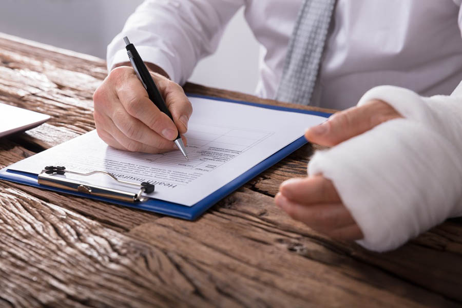 Person In Cast Files Workers’ Compensation Claim