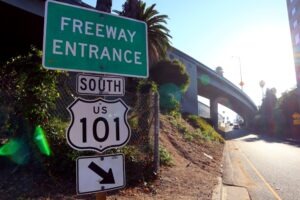 California freeway entrance